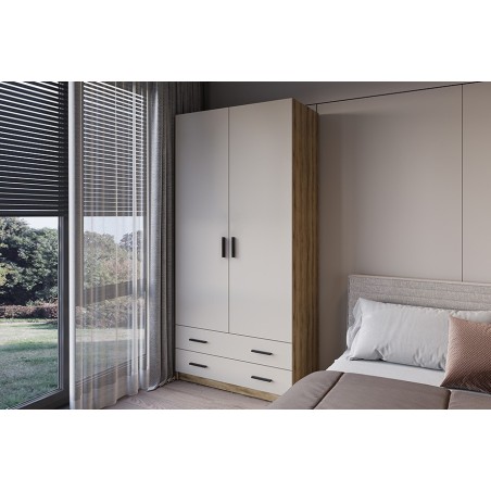 ARMARIO 2PTAS. 2CAJONES GRANDES MOD. ELBA MAUVELLA-BEIG