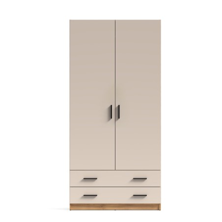ARMARIO 2PTAS. 2CAJONES GRANDES MOD. ELBA MAUVELLA-BEIG