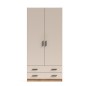 ARMARIO 2PTAS. 2CAJONES GRANDES MOD. ELBA MAUVELLA-BEIG
