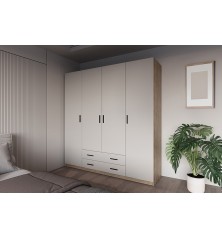 ARMARIO 4PTAS. 2C MOD. ELBA MAUVELLA-BEIG