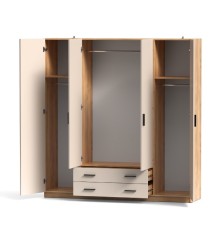 ARMARIO 4PTAS. 2C MOD. ELBA MAUVELLA-BEIG