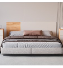 CABECERO MATRIMONIO MOD. ELBA MAUVELLA-BEIG