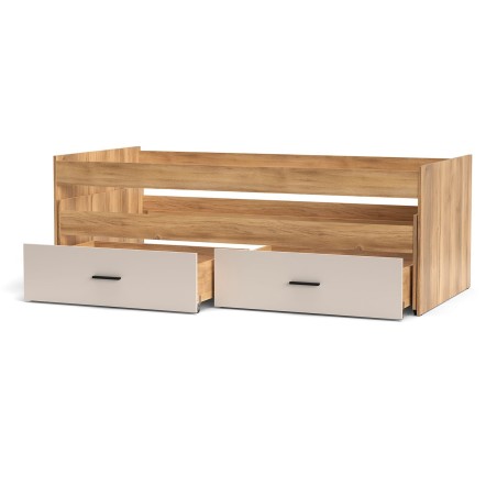 CAMA COMPACTA+C.NIDO RUEDAS MOD. ELBA MAUVELLA-BEIG