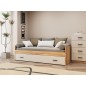CAMA NIDO C/FRONTAL MOD. ELBA MAUVELLA-BEIG