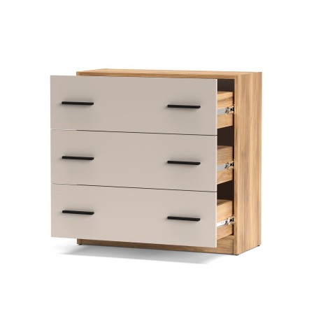 COMODA 3 CAJONES MOD. ELBA MAUVELLA-BEIG