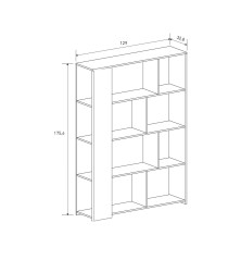 ESTANTERIA 129 CM MOD. ELBA MAUVELLA