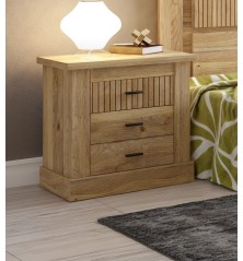 Mesita de Noche 3 Cajones RAPID Mauvella