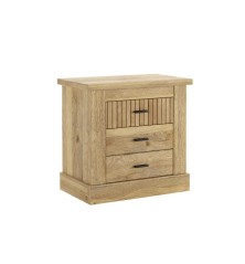 Mesita de Noche 3 Cajones RAPID Mauvella | Decornatur