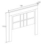 Cabecero con Patas 160 cm RAPID Mauvella