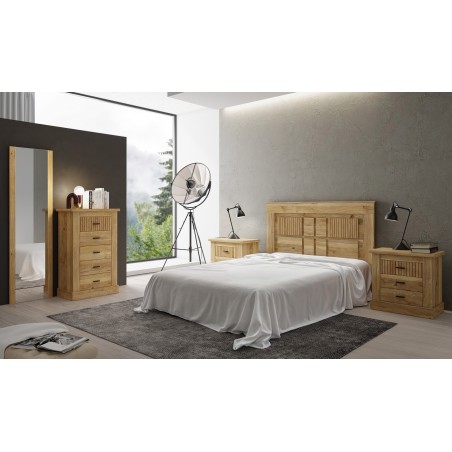 Dormitorio completo Rapid en mauvella rayas
