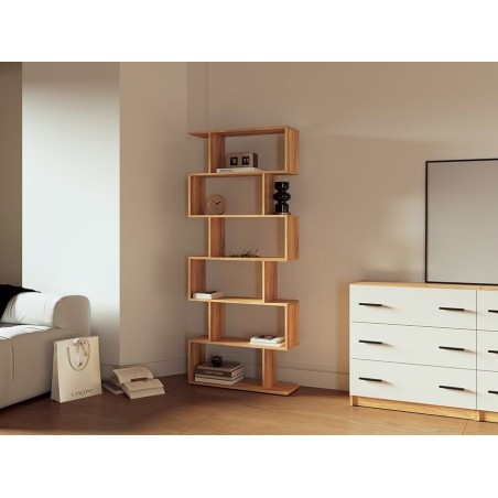 ESTANTERIA ASIMETRICA ALTA MOD. ELBA MAUVELLA