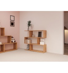 ESTANTERIA ASIMETRICA BAJA MOD. ELBA MAUVELLA