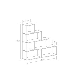 ESTANTERIA ESCALERA MOD. ELBA MAUVELLA