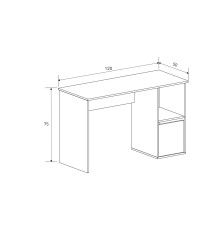 MESA ESTUDIO 1 PUERTA MOD. ELBA MAUVELLA-BEIG