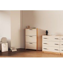 ZAPATERO 3 PUERTAS PATAS MOD. ELBA MAUVELLA-BEIG