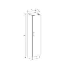 MUEBLE MULTIUSOS 1 PUERTA MOD. ELBA MAUVELLA-BEIG