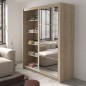 Armario de correderas modelo Kario de 140cm en Oak Sonoma Armario de correderas modelo Kario de 140cm en Oak Sonoma