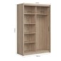 Armario de correderas modelo Kario de 140cm en Oak Sonoma Armario de correderas modelo Kario de 140cm en Oak Sonoma