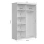 Armario de correderas modelo Kario  de 140cm  en Blanco