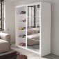 Armario de correderas modelo Kario de 160cm en Blanco