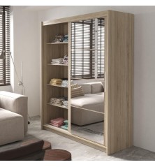 Armario de correderas modelo Kario de 180 cm en Oak Sonoma