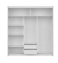 Armario de correderas modelo Kario de 200 cm en Blanco