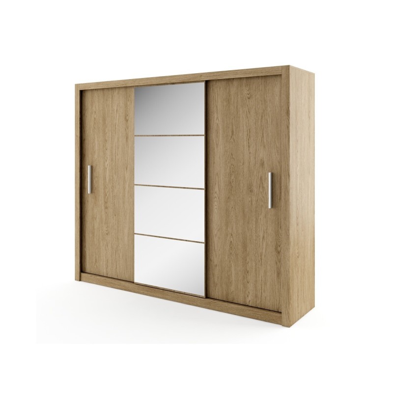 Armario de correderas modelo Kario de 200 cm en Oak Sonoma
