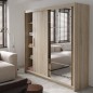 Armario de correderas modelo Kario de 220 cm en Oak Sonoma
