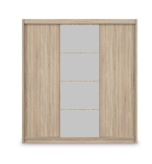 Armario de correderas modelo Kario de 220 cm en Oak Sonoma