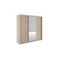 Armario de correderas modelo Kario de 220 cm en Oak Sonoma