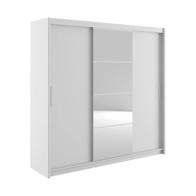Armario de correderas modelo Kario de 240 cm en Blanco Armario de correderas modelo Kario de 240 cm en Blanco