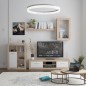Mueble de Salón Comedor Barcelona  Color Roble Sonoma y blanco