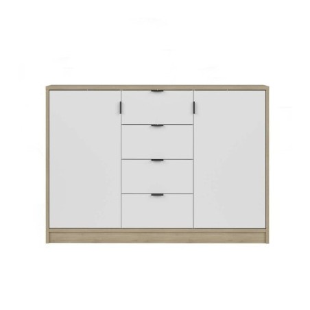 Aparador 2 Puertas + 4 Cajones Nepon oak-blanco
