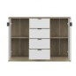 Aparador 2 Puertas + 4 Cajones Nepon oak-blanco
