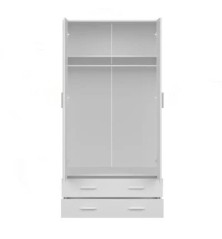 Armario Mupo 2 Puertas + 2 Cajones Blanco