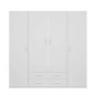 Armario 4 Puertas + 2 Cajones Mupo Blanco