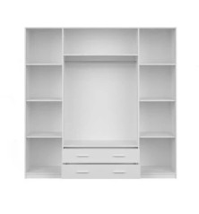 Armario 4 Puertas + 2 Cajones Mupo Blanco