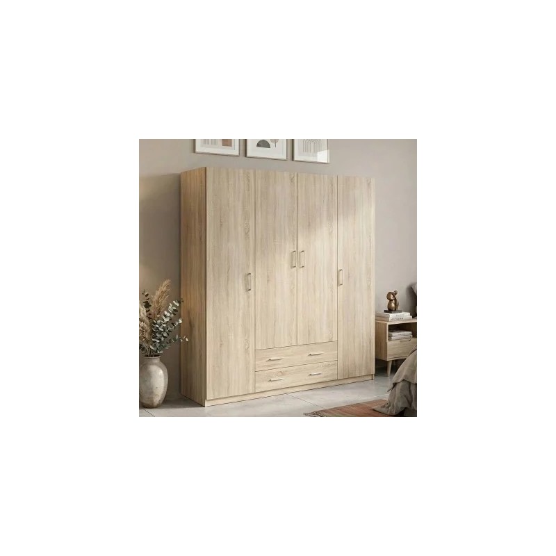 Armario 4 Puertas + 2 Cajones Mupo Oak Sonoma Armario 4 Puertas + 2 Cajones Mupo Oak Sonoma