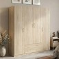 Armario 4 Puertas + 2 Cajones Mupo Oak Sonoma Armario 4 Puertas + 2 Cajones Mupo Oak Sonoma