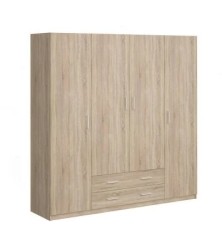 Armario 4 Puertas + 2 Cajones Mupo Oak Sonoma
