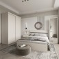 Dormitorio mod. London cabecero y dos mesitas