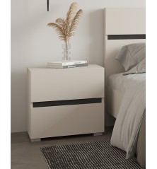 Dormitorio mod. London cabecero y dos mesitas