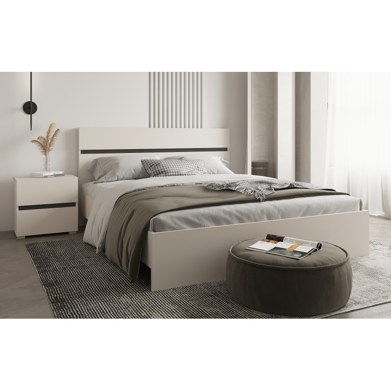 Dormitorio mod. London cabecero y dos mesitas