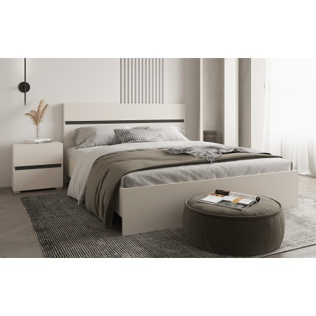 Dormitorio mod. London cabecero y dos mesitas