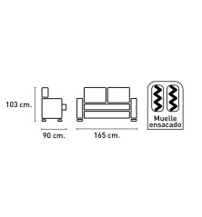 Conjunto sofás modelo Duero  3+2