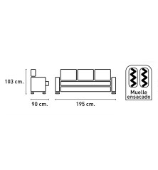 Conjunto sofás modelo Duero  3+2