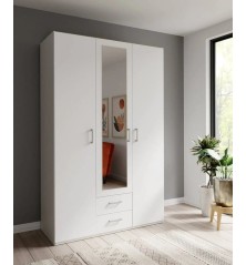 Armario W17 3ptas con espejo blanco