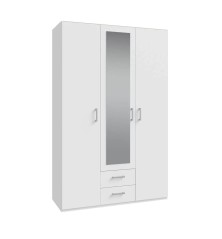 Armario W17 3ptas con espejo blanco