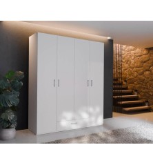 Armario w17 4 ptas. 1 cajón blanco