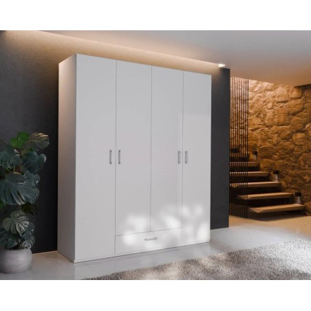 Armario w17 4 ptas. 1 cajón blanco